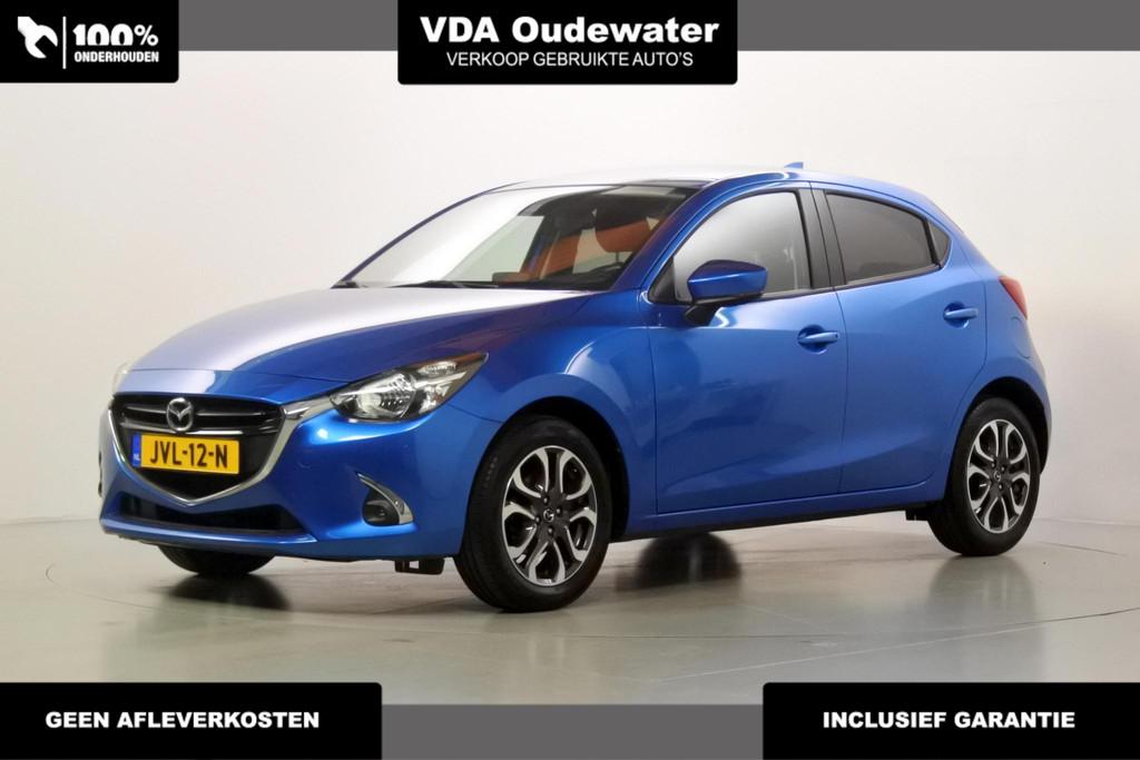 Mazda 2 1.5 90pk Automaat Sportsline, Stof, Gebruikt, 4 cilinders, Blauw