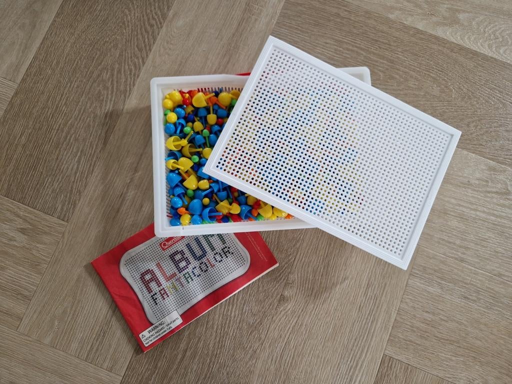 Quercetti Mozaïek Koffer - Creatief Speelgoed, Ophalen of Verzenden, Gebruikt, Bouwen