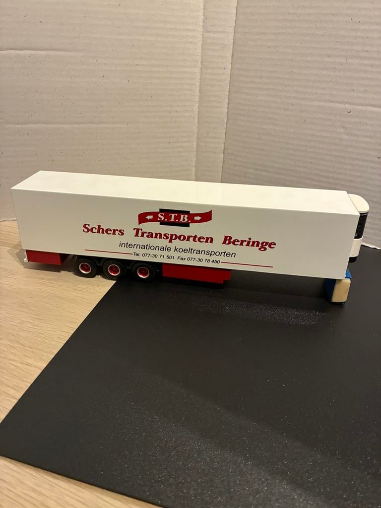 Oplegger Schers Transporten, Ophalen of Verzenden, Zo goed als nieuw, Bus of Vrachtwagen, Lion Toys