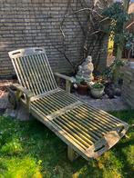 Mooie hardhouten ligstoel, Ophalen of Verzenden, Gebruikt, Teakhout