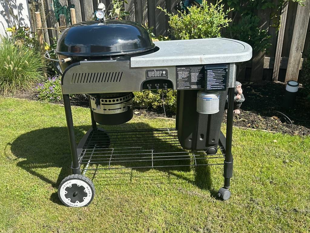 Weber Performer Premium BBQ met GBS rooster en hoes, Ophalen, Gebruikt, Met accessoires