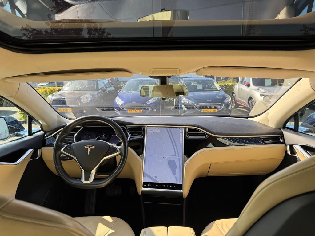 Tesla Model S 60 Base|Free Supercharge|Pano|Camera|306PK, Auto's, Tesla, Achterwielaandrijving, Gebruikt, Beige, 1974 kg