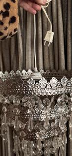 Kleinere Hanglamp lamp kroonluchter nep kristal druppel 30cm, Ophalen of Verzenden, Gebruikt, Metaal