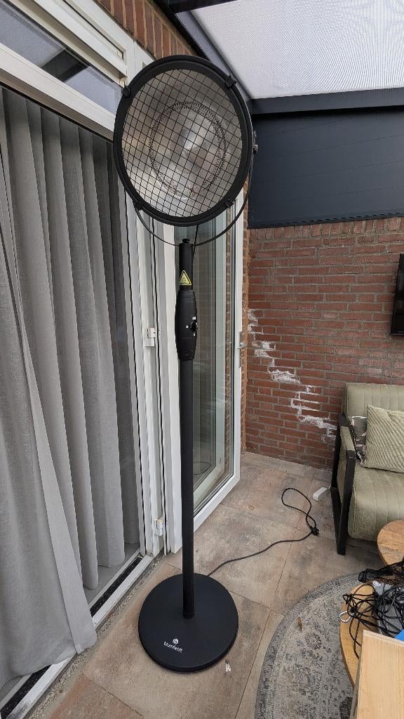 Blumfeldt (Sunred) Indus Terrasverwarmer, Tuin en Terras, Terrasverwarmers, Zo goed als nieuw, Elektrisch, Vloer, Draaibaar, Ophalen