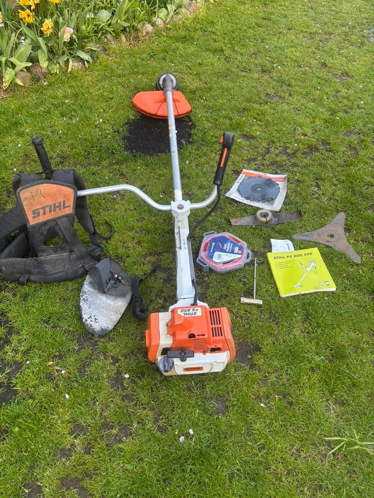 Stihl fs550 fs 550 bosmaaier complete set, Ophalen, Zo goed als nieuw