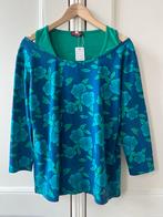 Enolah blauw/groen shirt met bloemenprint, maat 42 - NP 99,-, P, Blauw, P, Nieuw