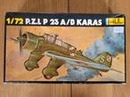 1:72 1/72 Heller P.Z.L. P 23 A/B Karas, 1:72 tot 1:144, Ophalen of Verzenden, Zo goed als nieuw, Vliegtuig