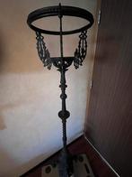 Antieke Gietijzeren Plantenbak Houder - Sierlijk Design, Ophalen, Gebruikt, Minder dan 60 cm, Rond