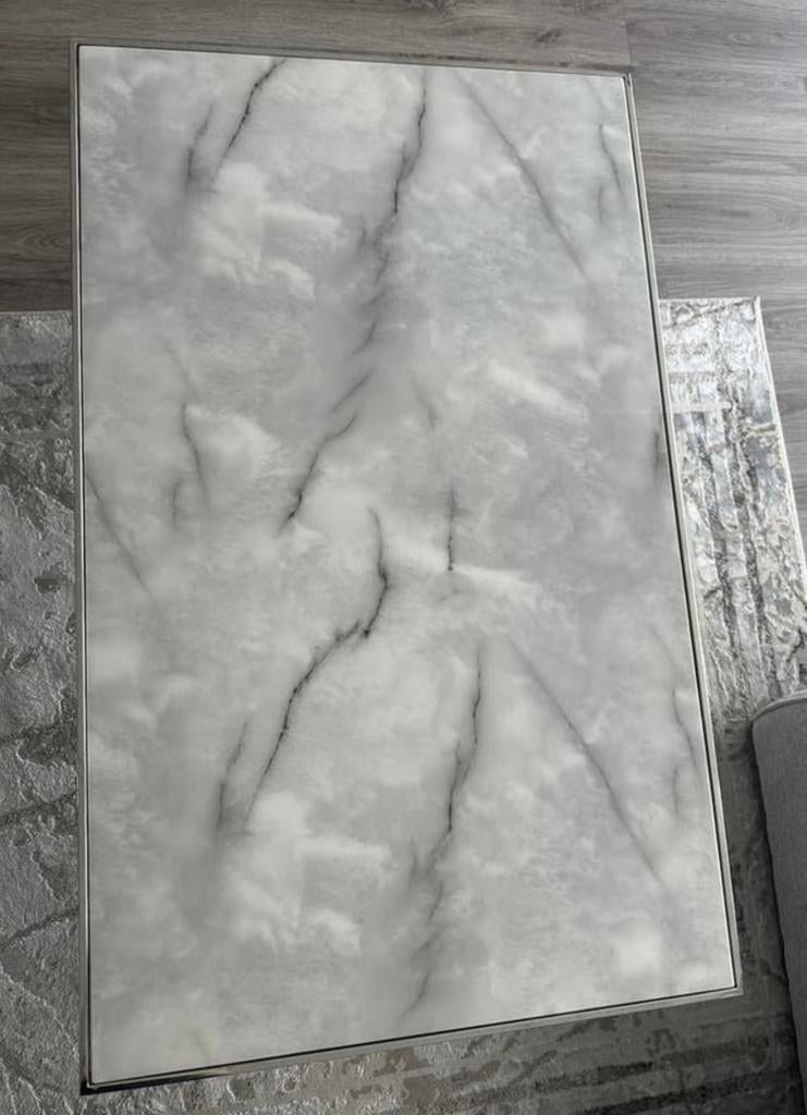 Salon tafel, Ophalen, Overige materialen, 100 tot 150 cm, 50 tot 75 cm