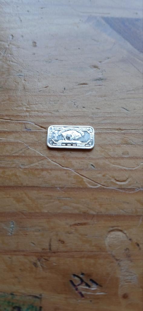 1 gram zilver baar, Postzegels en Munten, Edelmetalen en Baren, Ophalen of Verzenden, Zilver