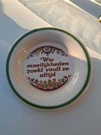 Zenith Gouda Wandbord met Spreuk, Antiek en Kunst, Ophalen of Verzenden
