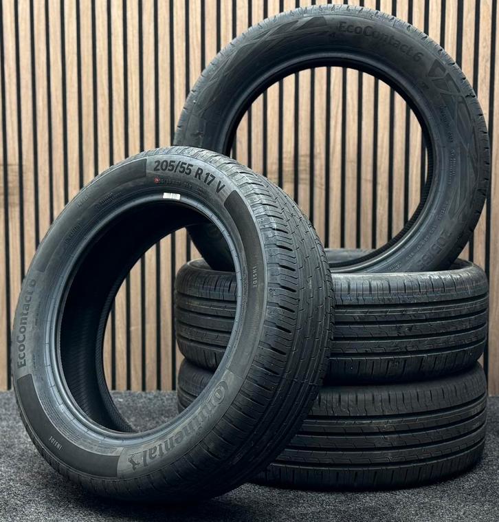 DEMO! 4x 205/55/17 91V Continental EcoContact6 0924 Zomer, Auto-onderdelen, Banden en Velgen, Band(en), Zomerbanden, 17 inch, 205 mm