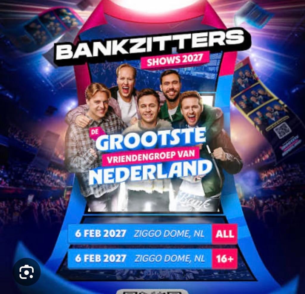 GEZOCHT 3 kaartjes bankzitters all ages, Tickets en Kaartjes, Concerten | Overige, Drie personen of meer, Februari