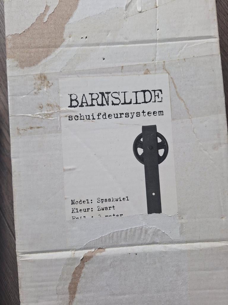 Barnslide schuifdeursysteem 2 meter, Ophalen, Nieuw, Binnendeur, 200 tot 215 cm