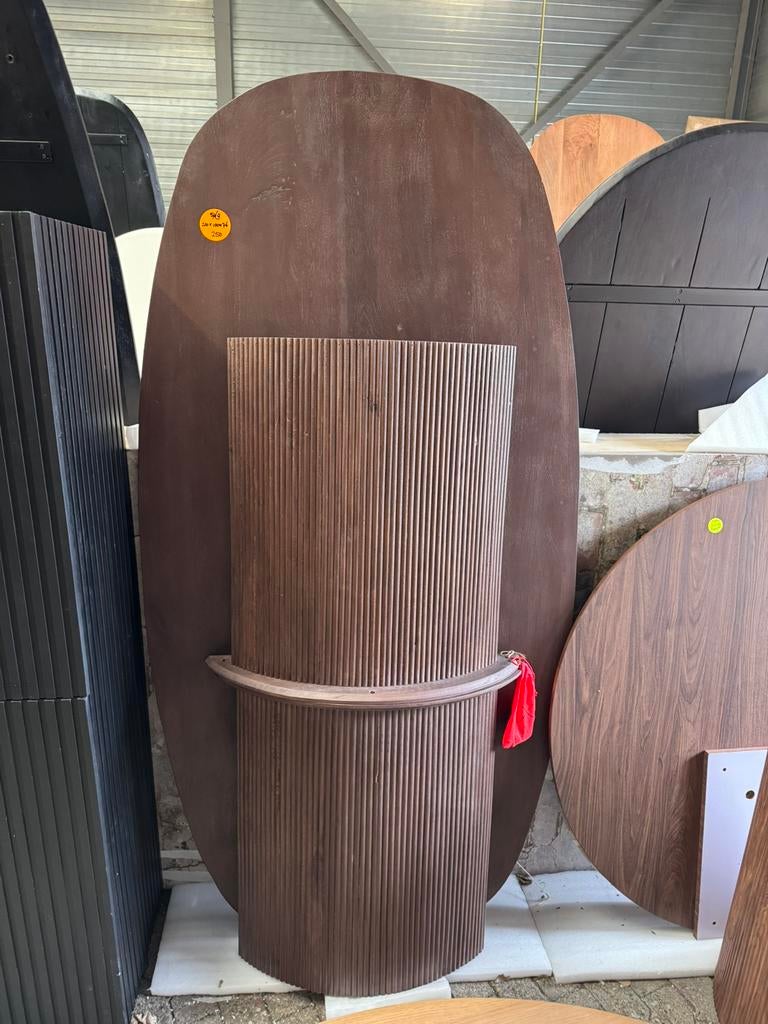 Japandi eettafel Deens ovaal 200x100x76 cm, Ophalen, Japandi, Overige materialen, 100 tot 150 cm