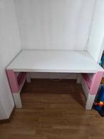 **KOOP NU** Ikea PAHL Bureau Roze - Hoogte verstelbaar ZGAN!, Ophalen, In hoogte verstelbaar, Zo goed als nieuw, Bureau