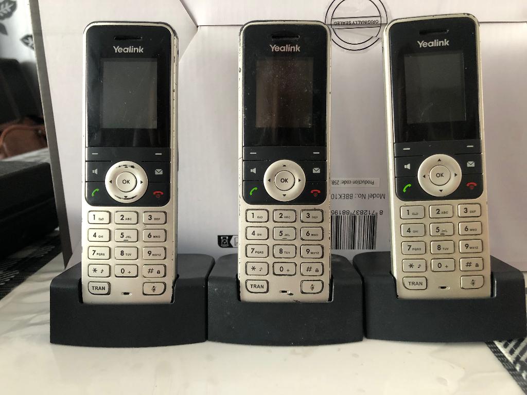 Yealink draadloze set 3x, Computers en Software, Overige Computers en Software, Verzenden, Gebruikt