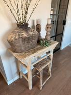 Chinees Sidetable Elmwood, Ophalen, Zo goed als nieuw, 25 tot 50 cm, Rechthoekig
