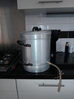 Grote aluminium sapketel / weckketel met aftapkraan, Ophalen of Verzenden, Gebruikt, Aluminium, Kookpan of Snelkookpan