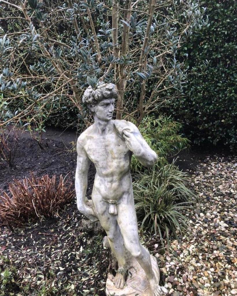 David in steen, Tuin en Terras, Tuinbeelden, Ophalen, Gebruikt, Steen