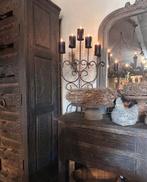 Sneedijzeren kandelaar voor 5 stompe kaarsen, Ophalen of Verzenden