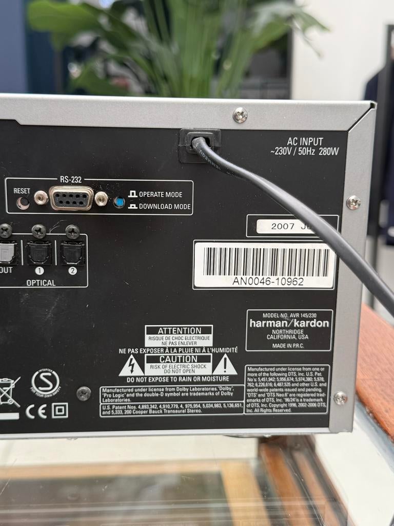 Harman/Kardon AVR 145 Versterker - Topkwaliteit Audio, Overige merken, Gebruikt, Ophalen of Verzenden, 60 tot 120 watt