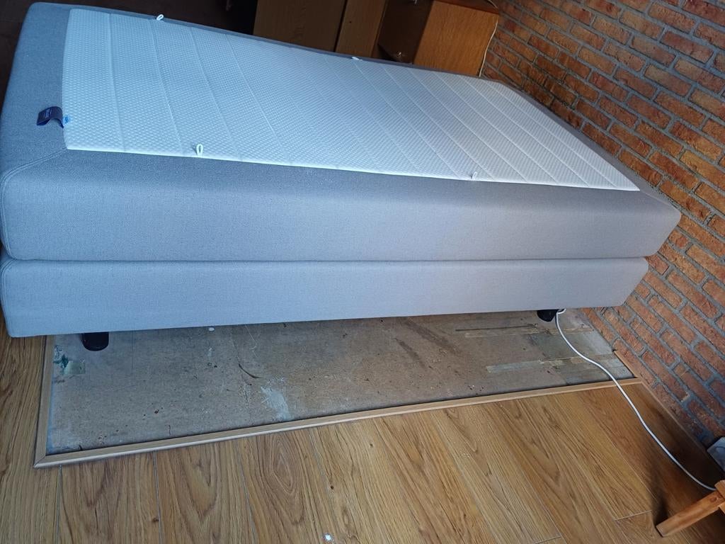 Auping twijfelaar boxspring - Zo goed als nieuw, Huis en Inrichting, Slaapkamer | Bedden, Ophalen, Overige materialen, Zo goed als nieuw
