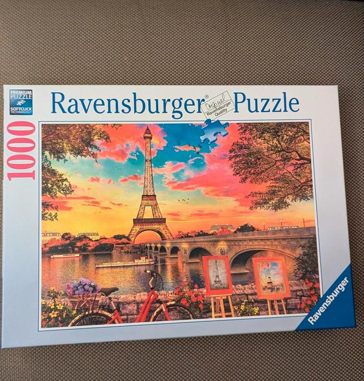 Ravensburger Legpuzzel Eiffeltoren Parijs 1000 stukjes, Hobby en Vrije tijd, Denksport en Puzzels, Zo goed als nieuw, Legpuzzel
