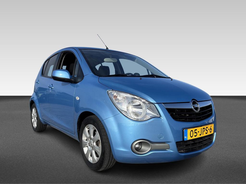 Opel Agila 1.2 Enjoy, Auto's, Automaat, 12 maanden, 4 cilinders, Blauw