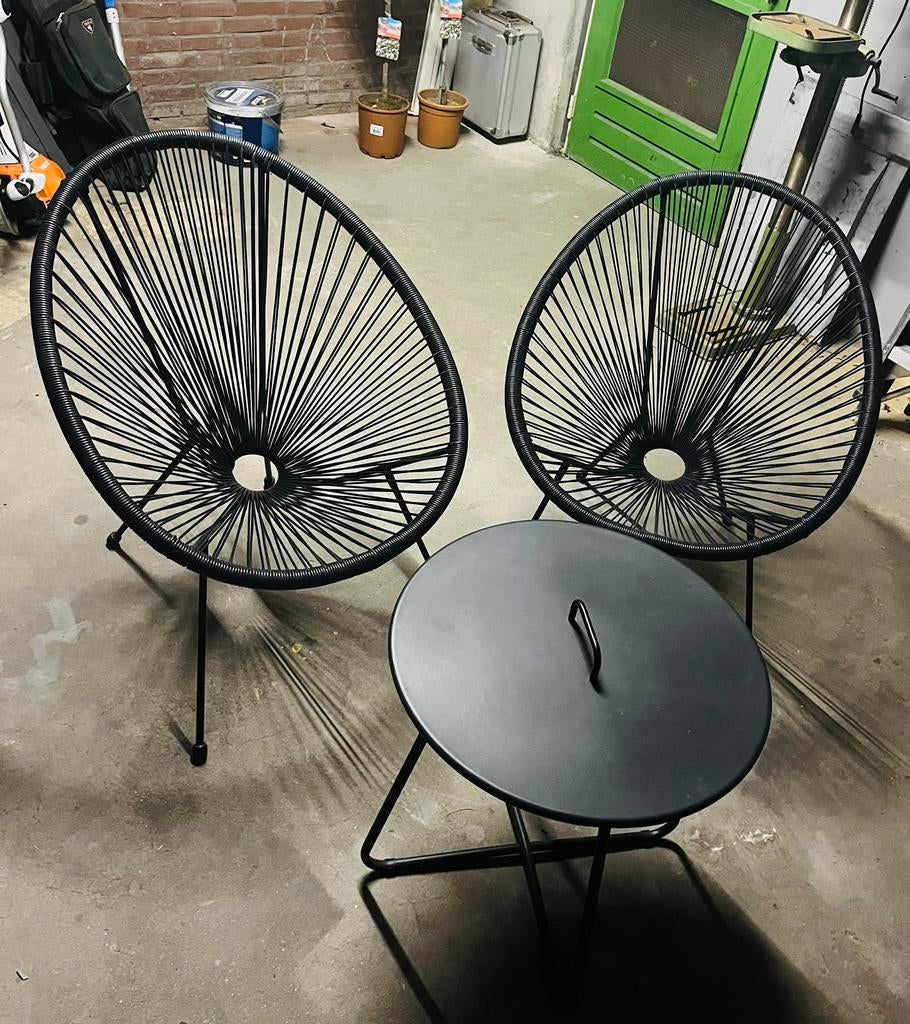 ZGAN prachtige design tuinset te koop!!! (Twv: €300,-), Ophalen, Zo goed als nieuw