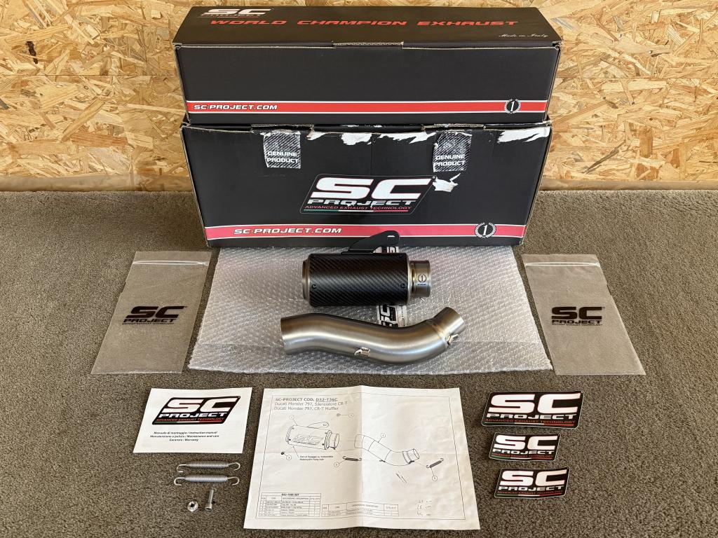 SC Project CR-T uitlaat demper Ducati Monster 797 2017-2020, SC Project, Viale Lombardia 12, Cassinetta di Lugagnano, MI, 20081, IT