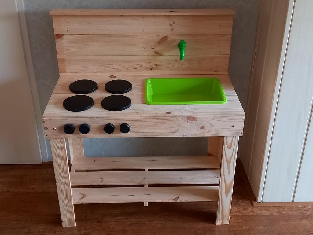 Nieuwe Houten Buitenspeelkeuken, Ophalen, Nieuw, Hout, Speelkeuken