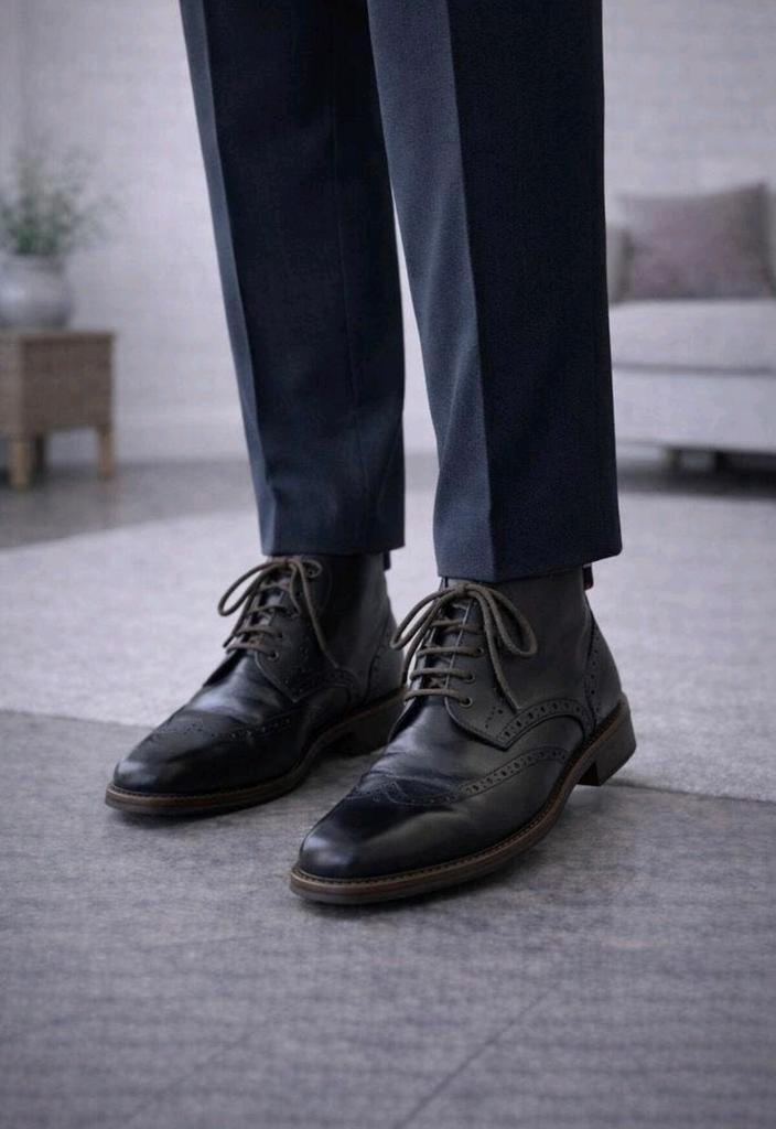 Heren schoenen Floris van Bommel – maat 42,5 – leer, Kleding | Heren, Schoenen, Blauw, Floris van Bommel, Ophalen of Verzenden