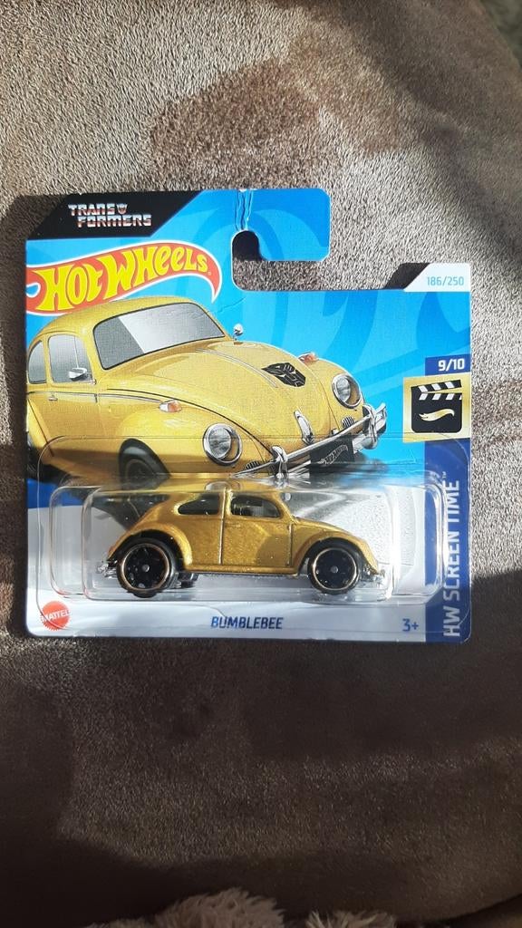 Hot Wheels Volkswagen Kever Goud - Bumblebee, Ophalen of Verzenden, Nieuw, Auto, Overige merken