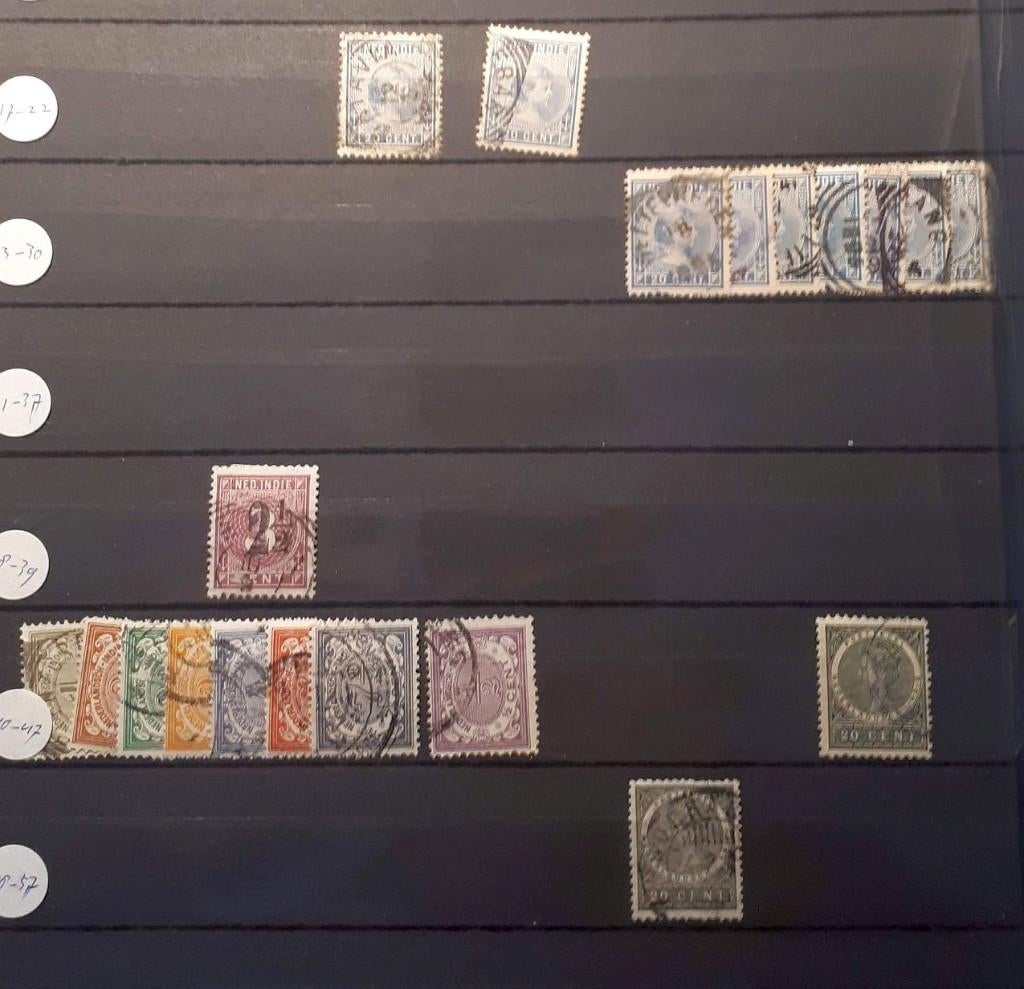 NL-Indië div. 1892-1905 gebruikt Cat.Waarde € 36,00 (446), Verzenden, Gestempeld, Nederlands-Indië