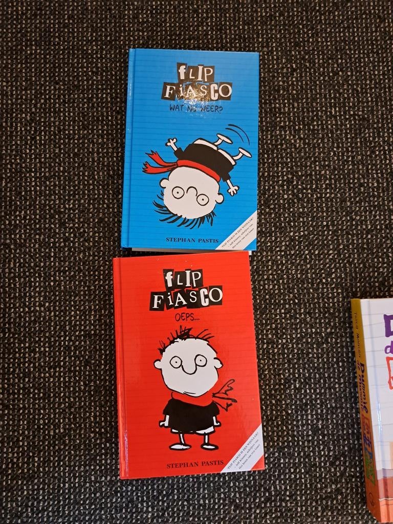 Flip Fiasco boeken: Wat nu weer? en Oeps..., Ophalen of Verzenden