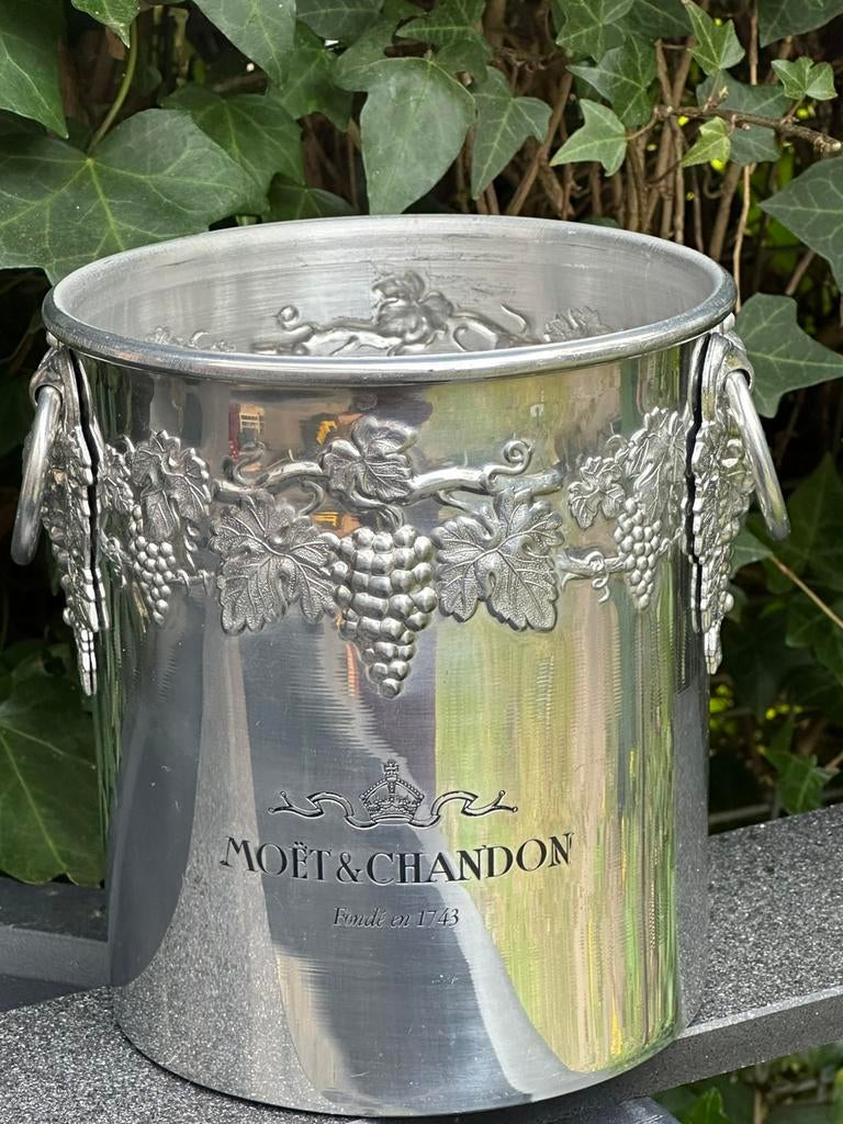 Vintage champagnekoeler Moët & Chandon aluminium, Ophalen, Gebruikt