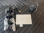 Playstation 2 Slim met 4 controllers en 20+ games, Ophalen, Gebruikt