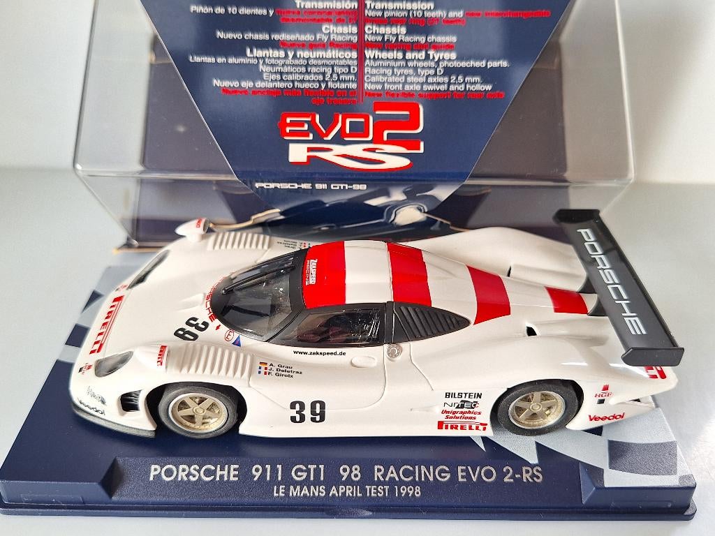 Fly Porsche 911 GT1 Racing EVO 2R RS Racing 07010, Overige merken, Racebaan, Fly, Nieuw