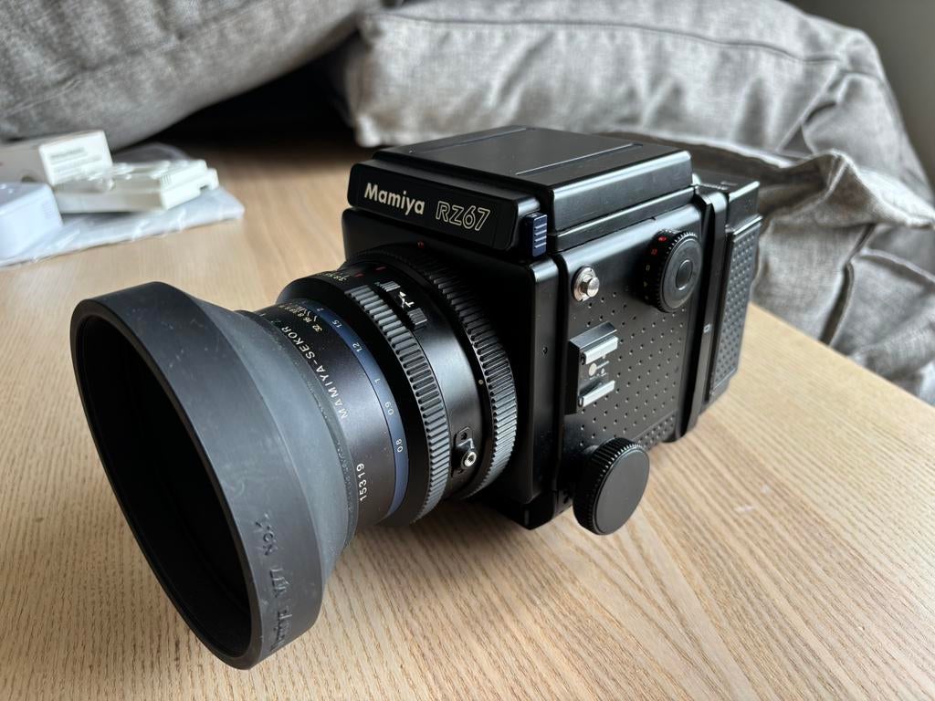 Mamiya RZ67Pro | Mamiya Sekor 127mm f/3.8, Audio, Tv en Foto, Fotocamera's Analoog, Zo goed als nieuw, Spiegelreflex, Overige Merken