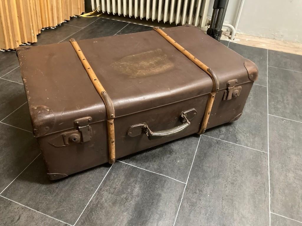 Antiek vintage/ retro koffer, Antiek en Kunst, Curiosa en Brocante, Ophalen