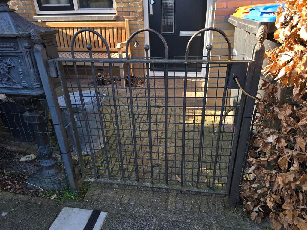 Gietijzeren hek, Tuin en Terras, Tuinhekken en Hekwerk, Ophalen, Gebruikt, IJzer, Sierhekwerk