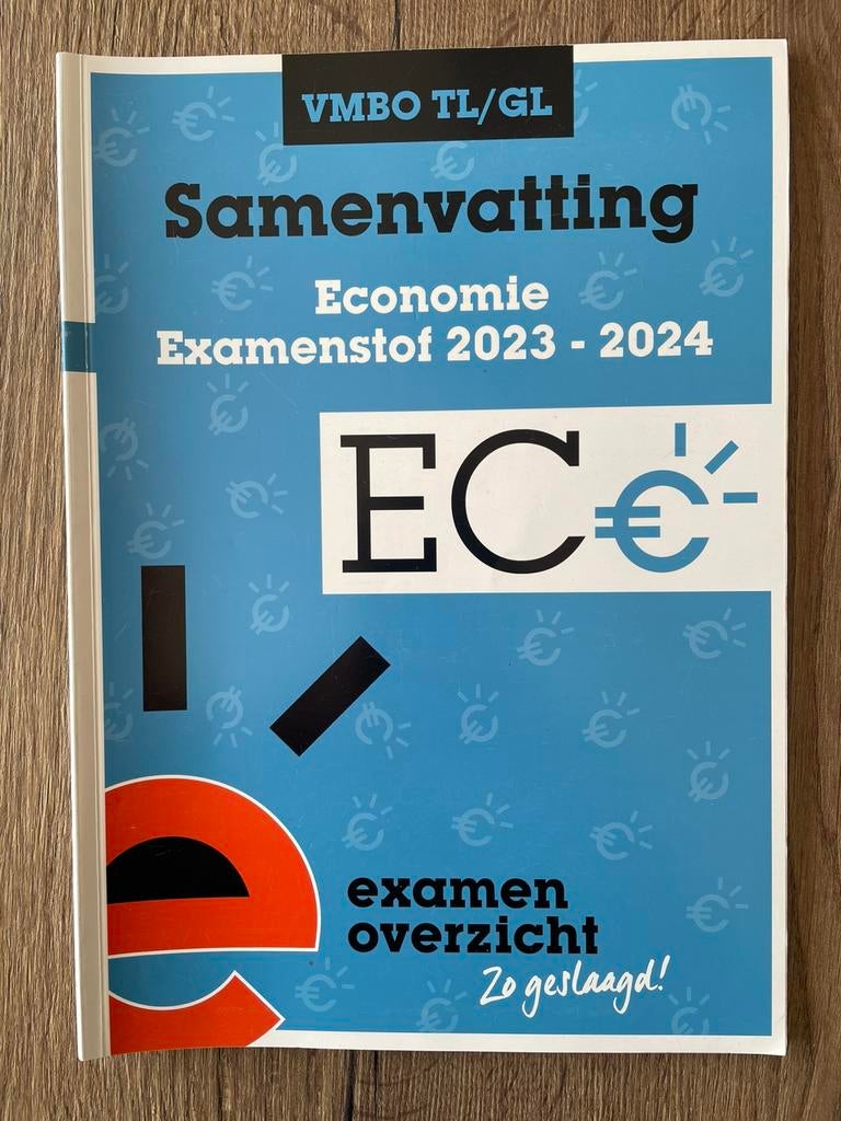 Samenvatting Economie VMBO TL/GL 2023-2024, Ophalen of Verzenden, Zo goed als nieuw, VMBO, Economie