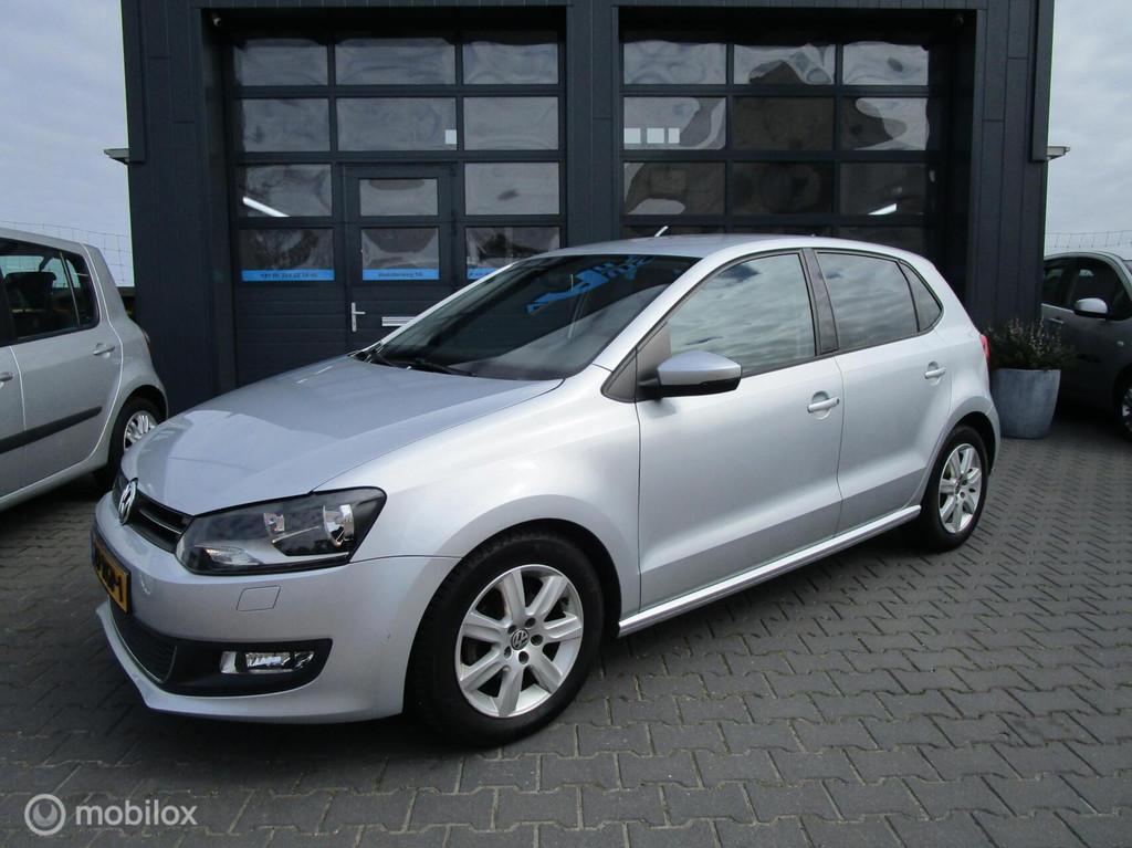 Volkswagen Polo 1.4-16V Highline 5drs 76dkm! Leer Camera Car, Auto's, Volkswagen, Voorwielaandrijving, 86 pk, Zwart, 4 cilinders