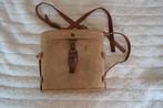 Vintage canvas verrekijker hoes met leren riem, ca.1940–1960, Ophalen of Verzenden