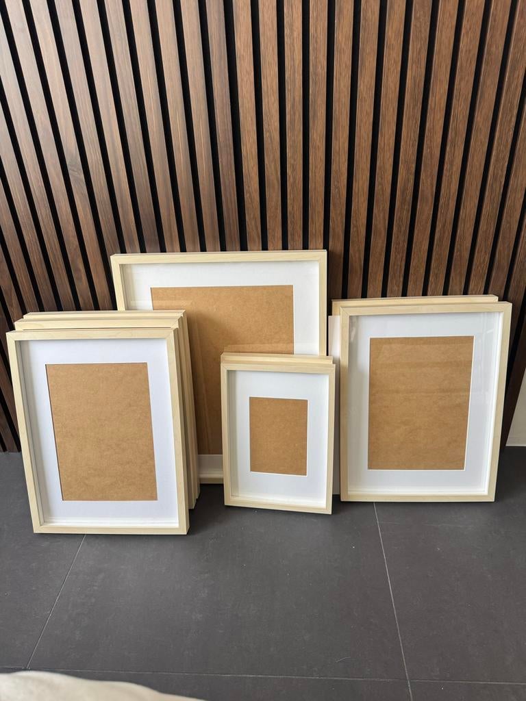 8 IKEA lijsten 5,- per lijst diverse afmetingen, Huis en Inrichting, Woonaccessoires | Lijsten, Ophalen, Gebruikt, Hout, Minder dan 50 cm