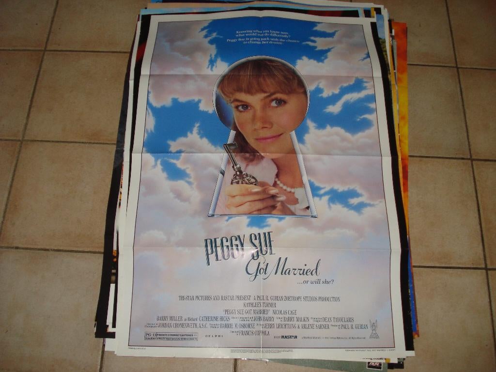 Peggy Sue got married Filmposter, Ophalen of Verzenden, Zo goed als nieuw, A1 t/m A3, Film en Tv