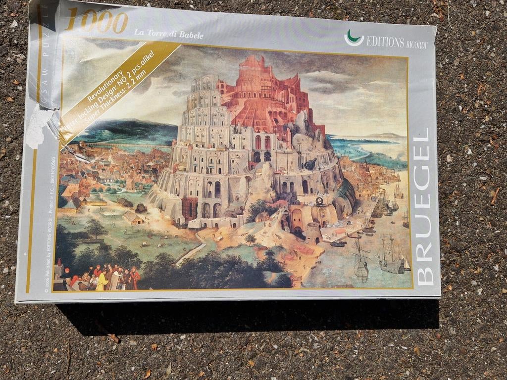 Puzzel: Toren van Babel - Breugel (1000 stukjes), Ophalen, 500 t/m 1500 stukjes, Gebruikt