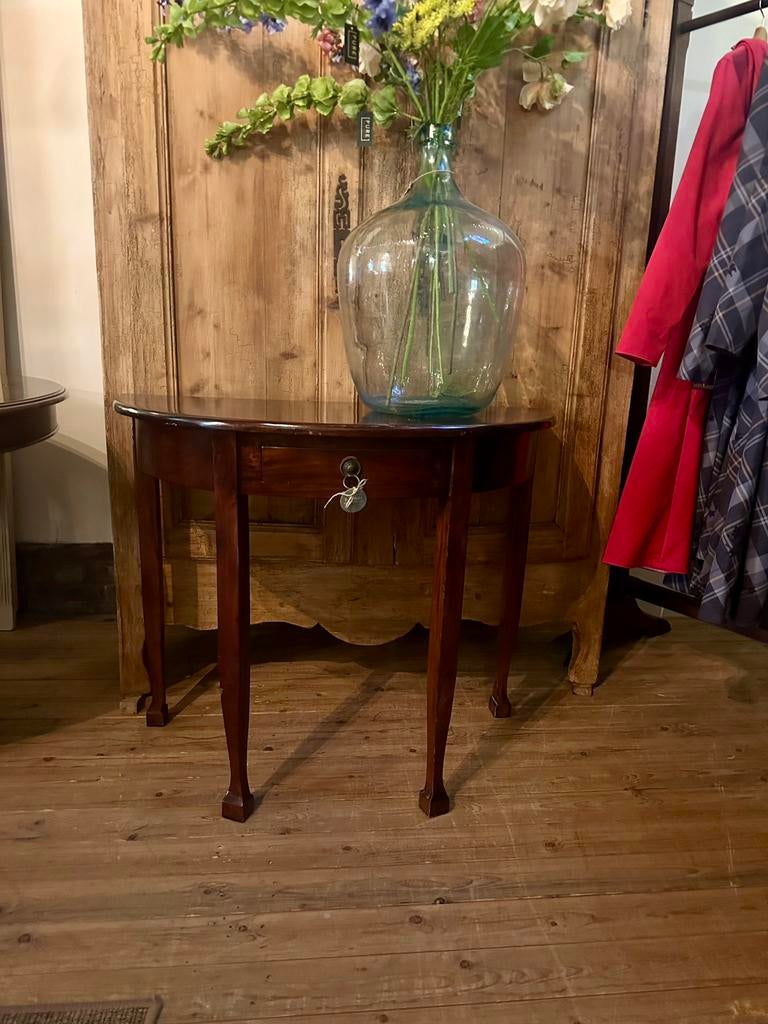 Houten bijzettafel met lade voor een landelijk stijl, Minder dan 55 cm, Gebruikt, -, -