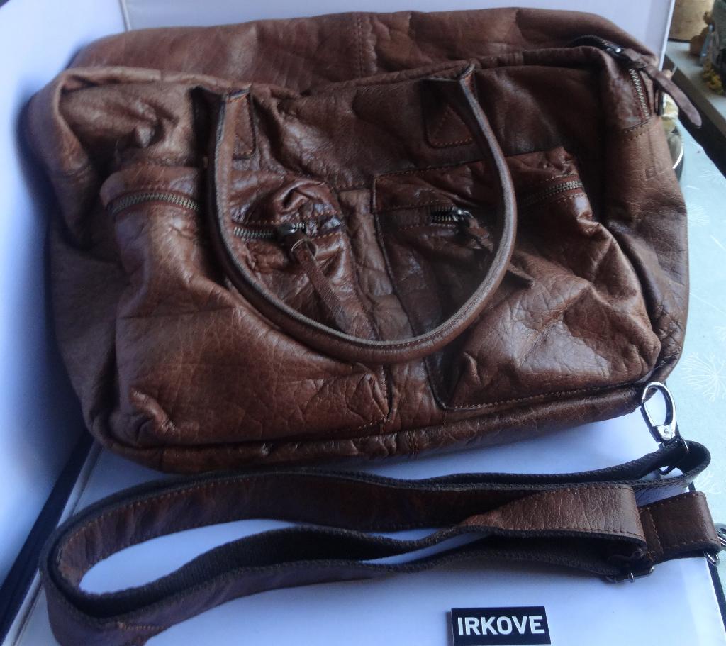 TAS COWBOYS BAG VAN BURKELY * Leer Topper *, Verzenden, Zo goed als nieuw, Bruin, Handtas